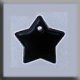 12221 Glass Treasures-Small Flat Star 9mm Black (Qty. 1) MAIN